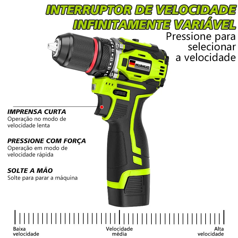 Parafusadeira Brushless Impacto a Bateria