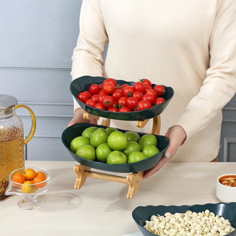 Fruteira de Mesa em Bambu Moderna
