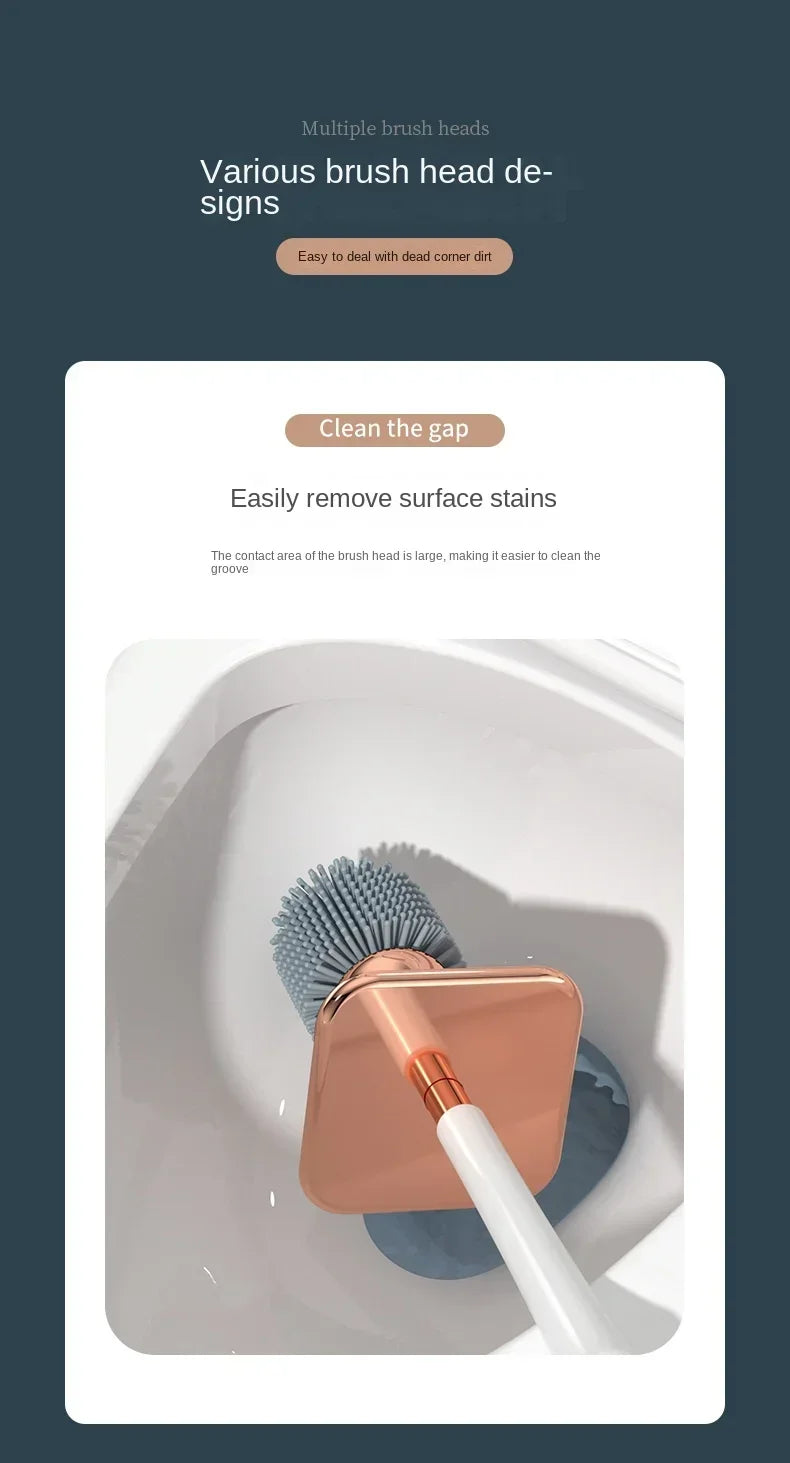 Escova de Limpeza para Vaso Sanitário com Suporte