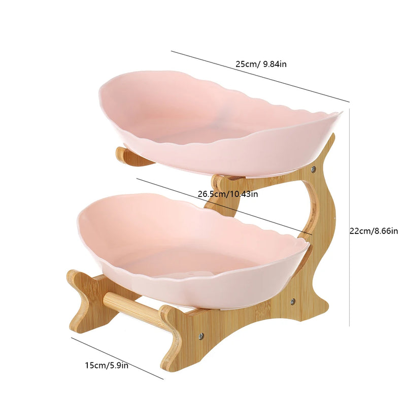 Fruteira de Mesa em Bambu Moderna