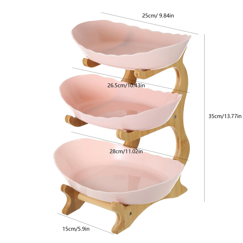 Fruteira de Mesa em Bambu Moderna