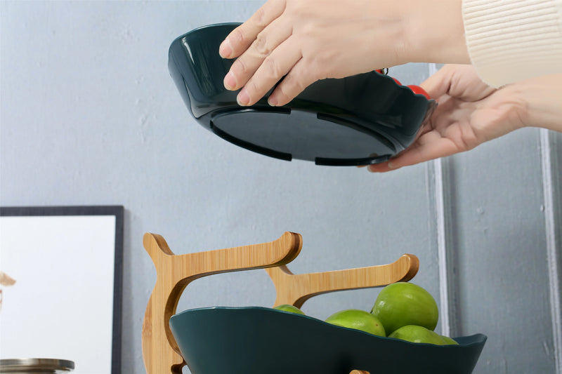 Fruteira de Mesa em Bambu Moderna