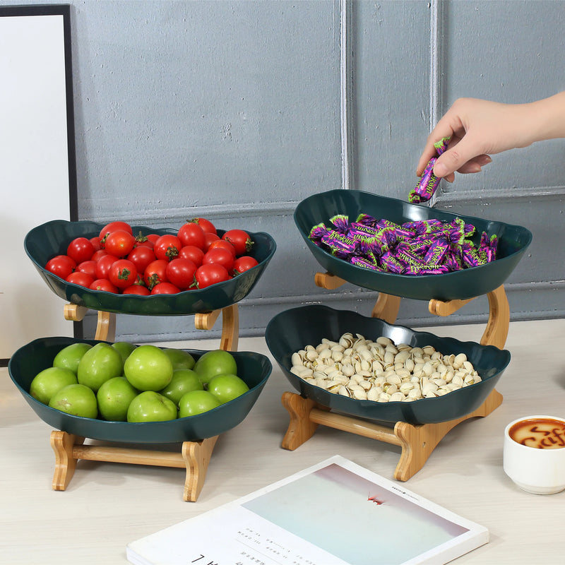 Fruteira de Mesa em Bambu Moderna