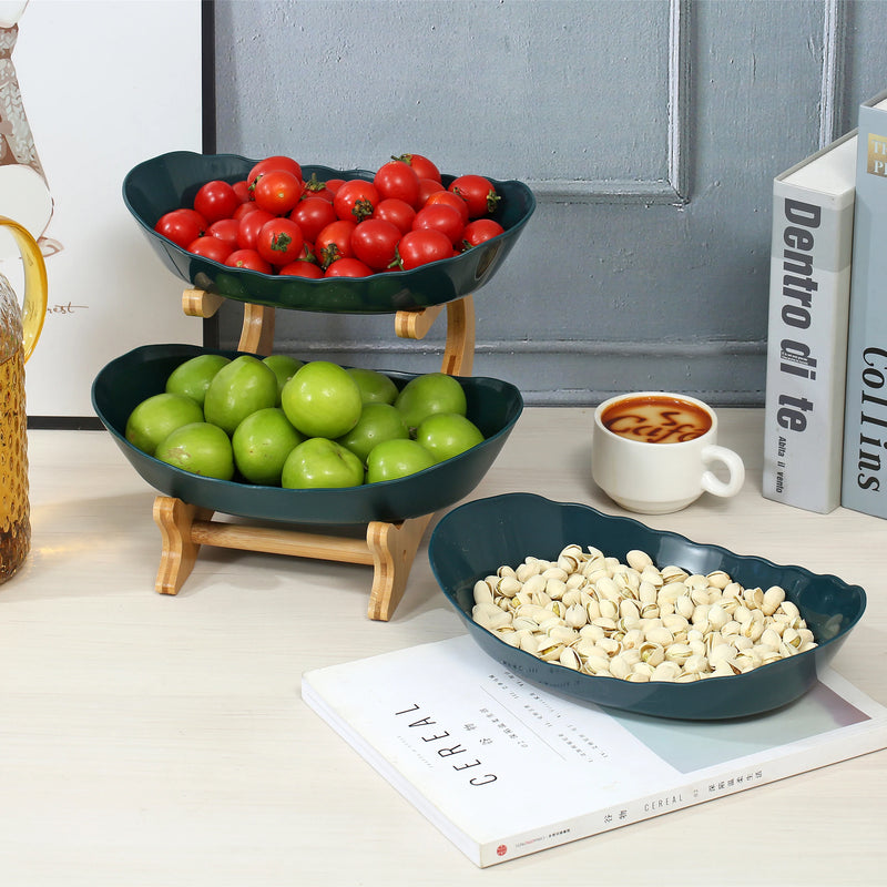 Fruteira de Mesa em Bambu Moderna